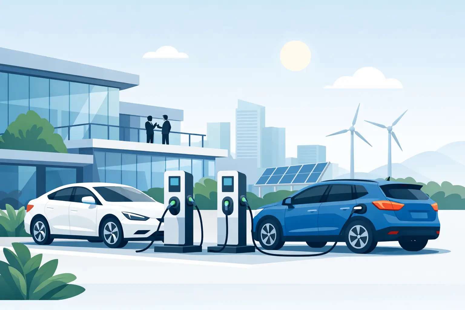 Cargadores para vehículos eléctricos en empresas