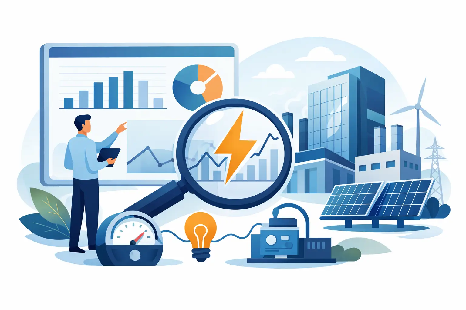 Diagnóstico de consumo eléctrico empresarial