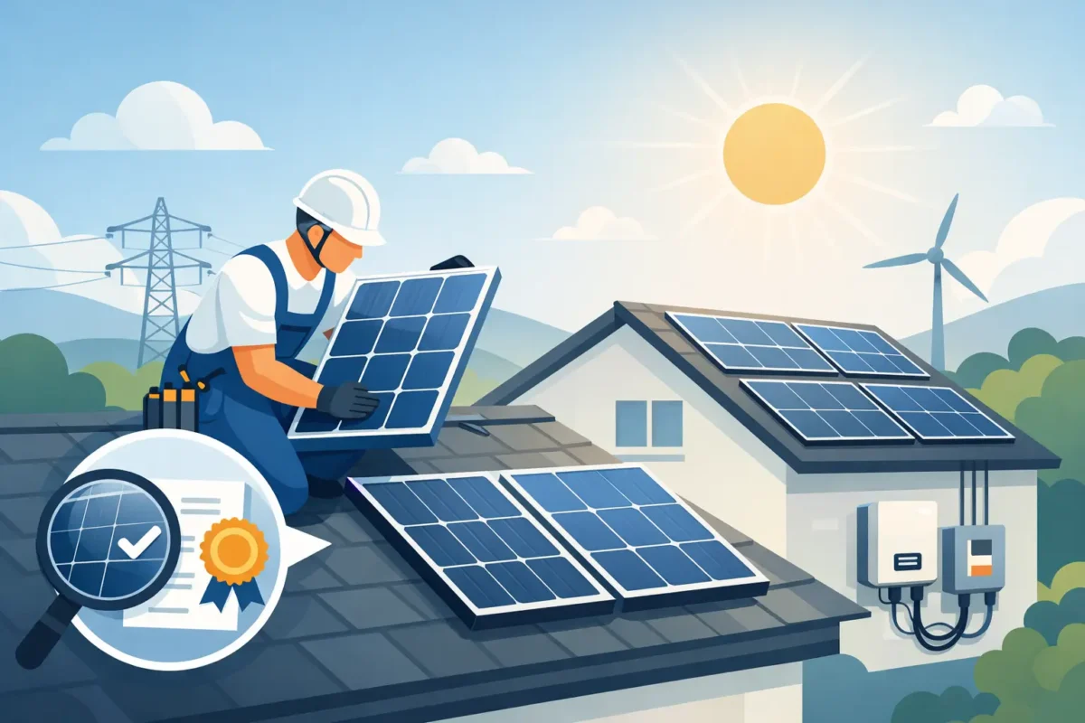 Instalación certificada de paneles solares