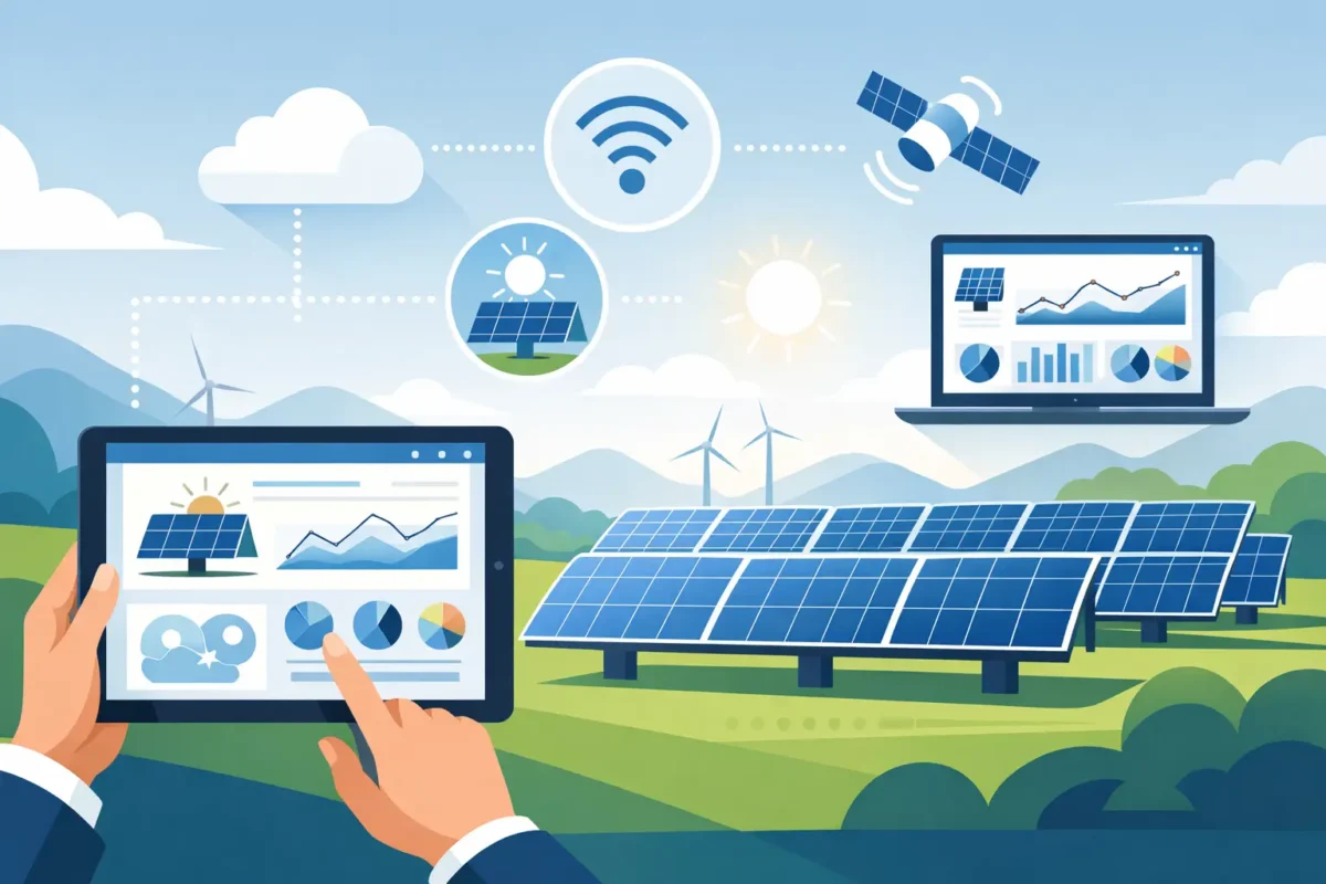 Monitoreo remoto de paneles solares