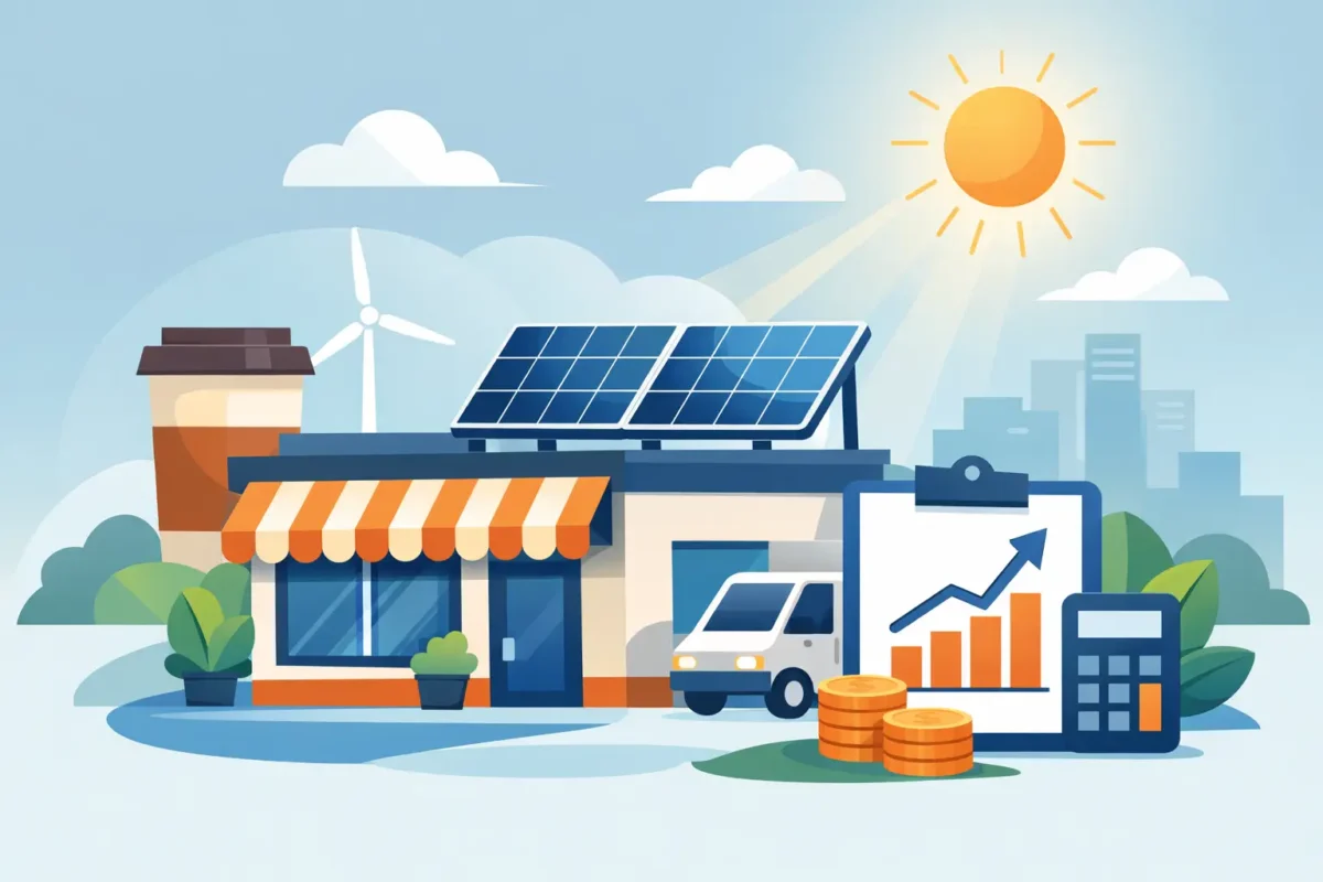 Paneles solares para negocios pequeños