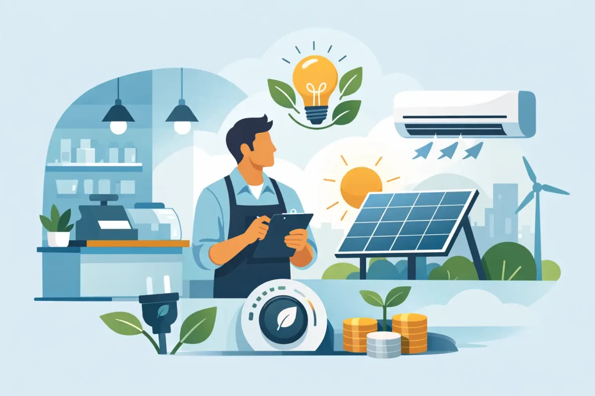 Cómo ahorrar energía en un negocio pequeño