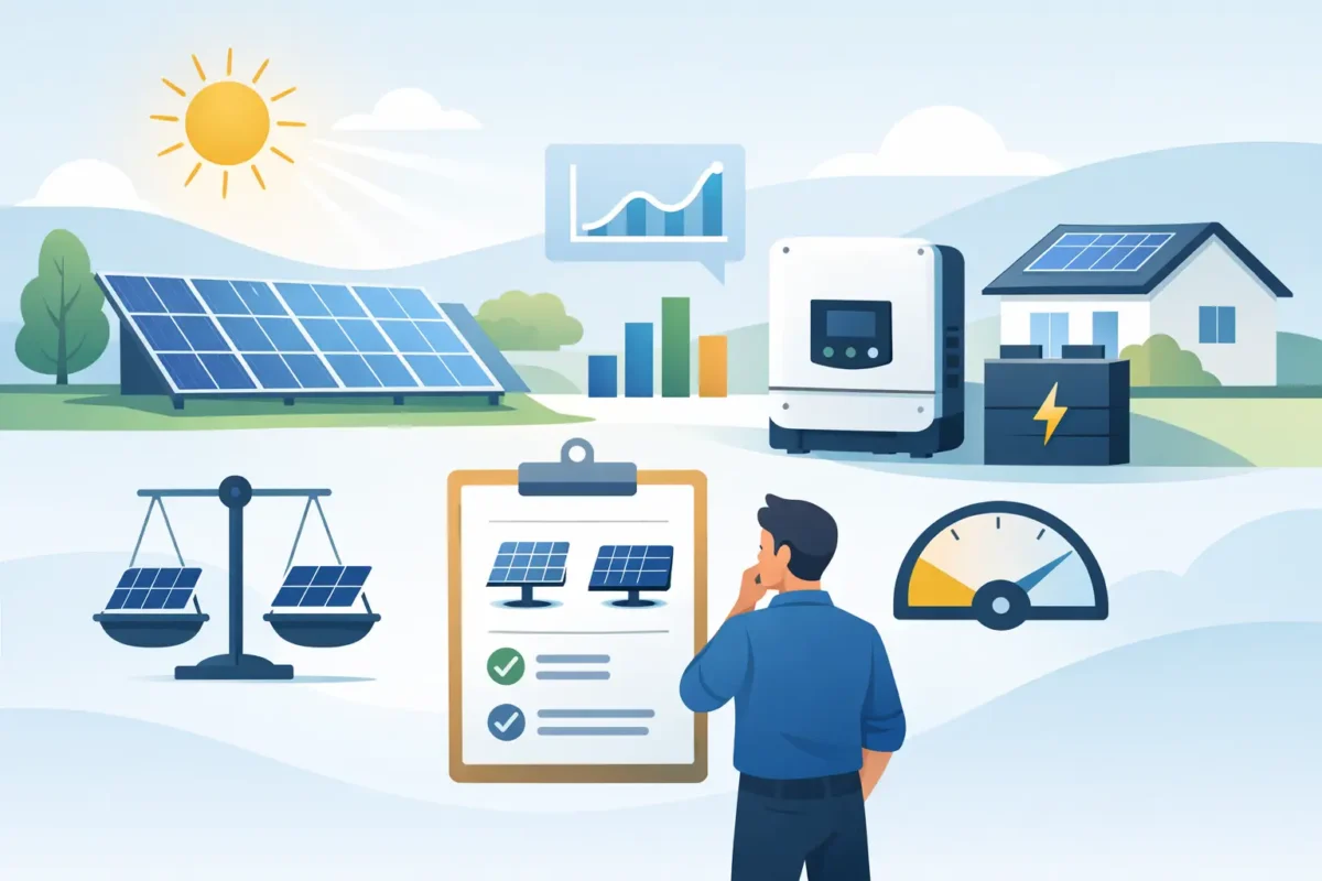 Cómo elegir inversor solar sin sobredimensionar