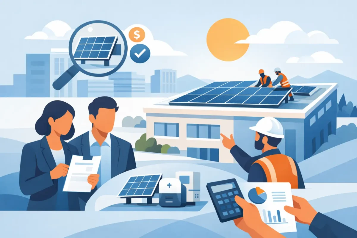 Cotización energía solar comercial sin sorpresas