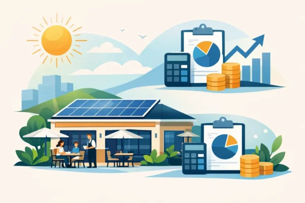 Caso de ahorro solar en restaurante bien calculado