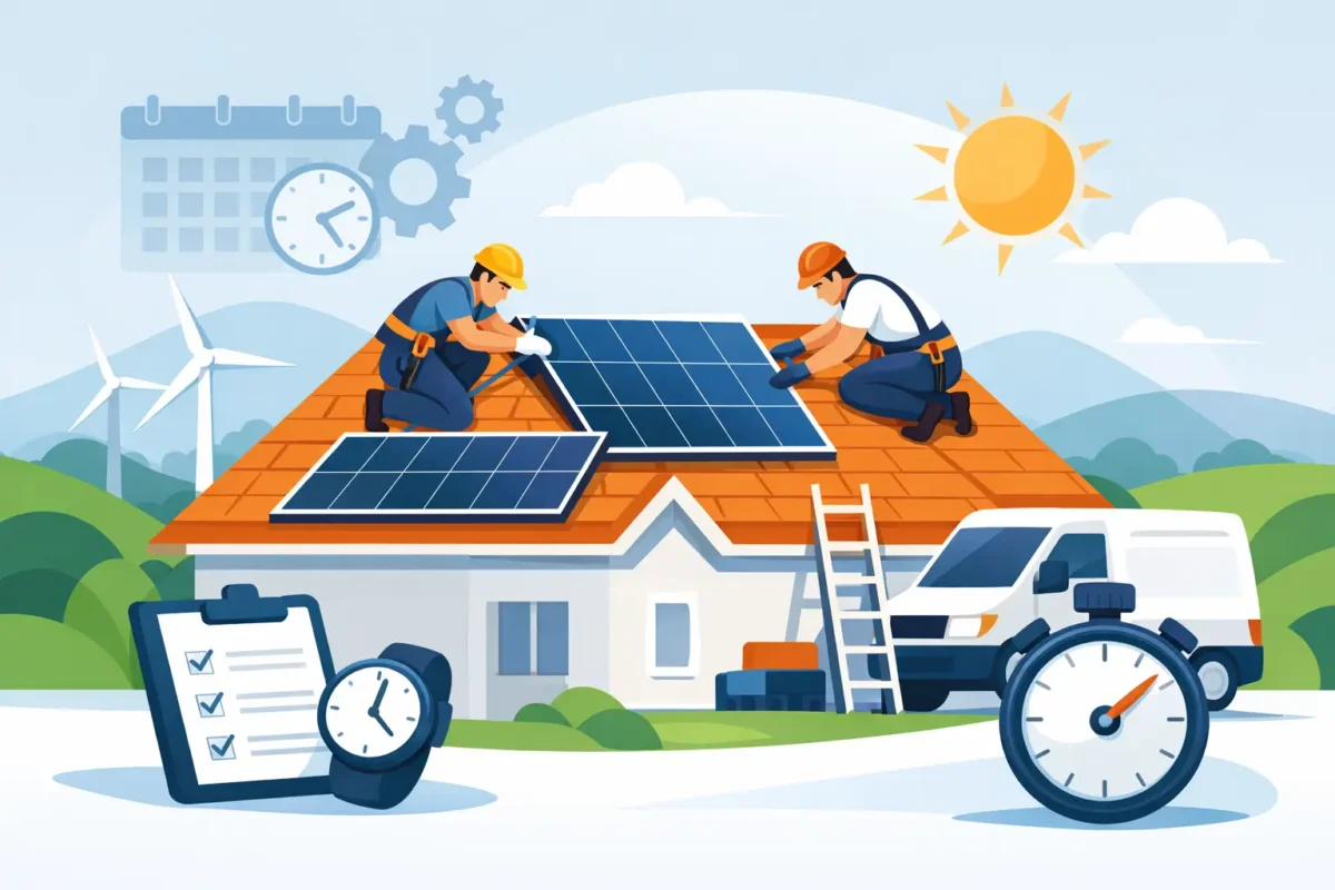 ¿Cuánto tarda instalar un sistema fotovoltaico?
