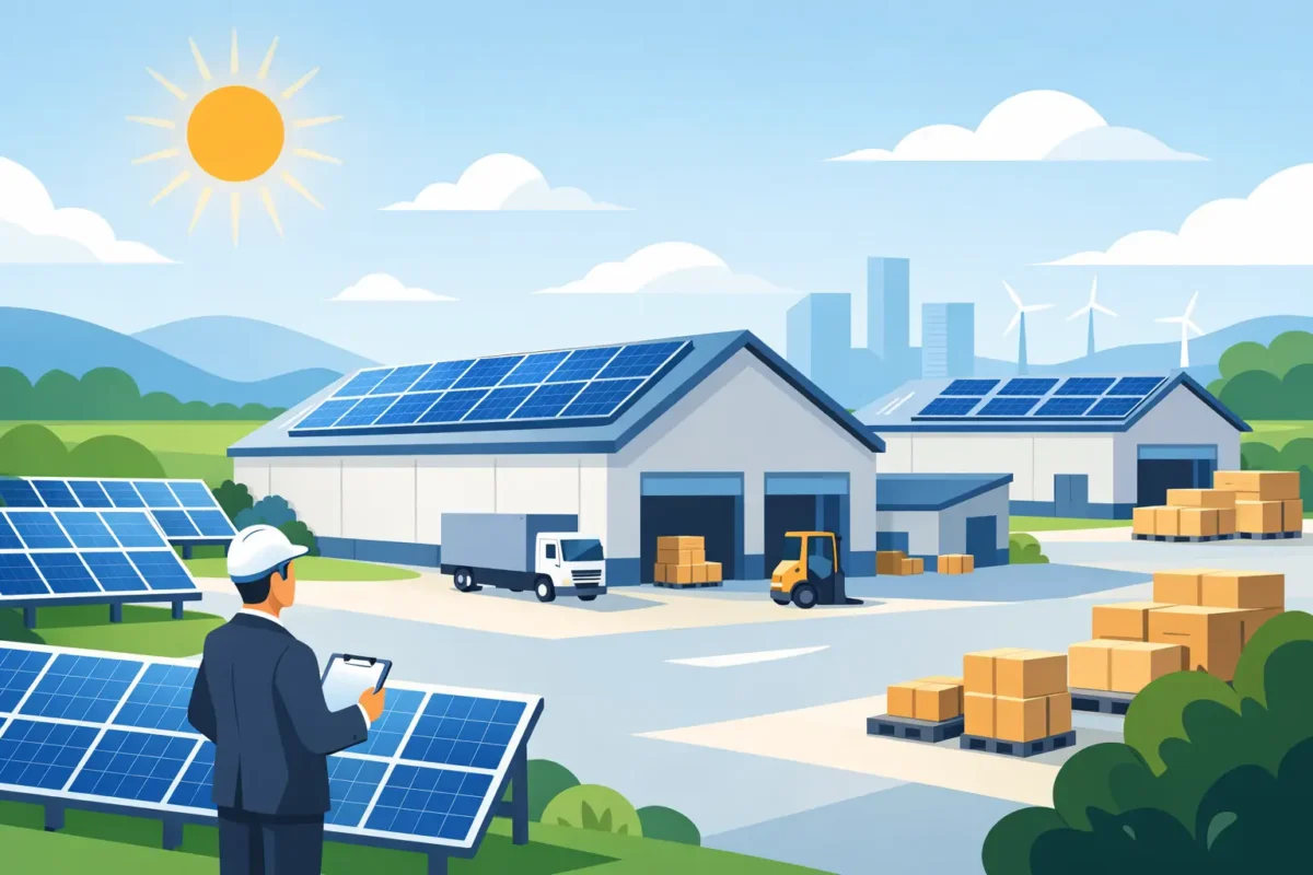 Guía de energía solar para bodegas rentables
