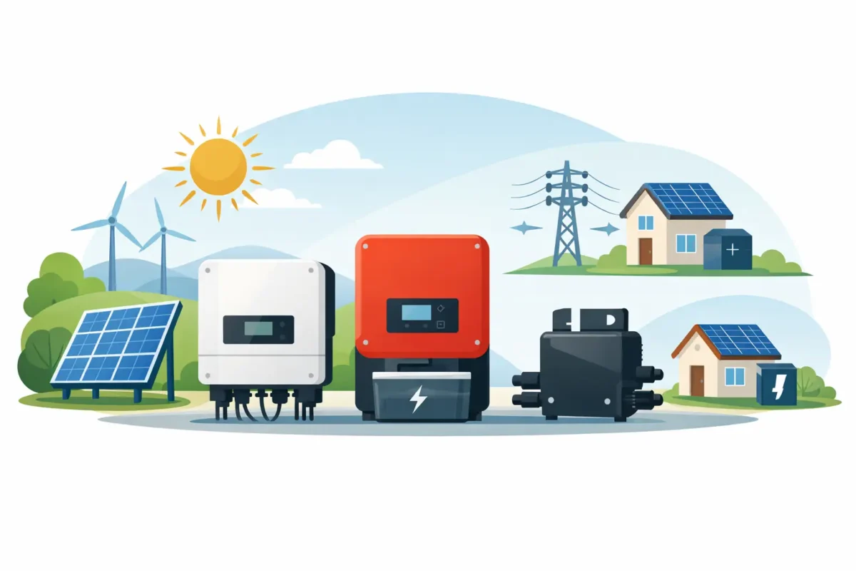Tipos de inversores solares: cuál necesitas