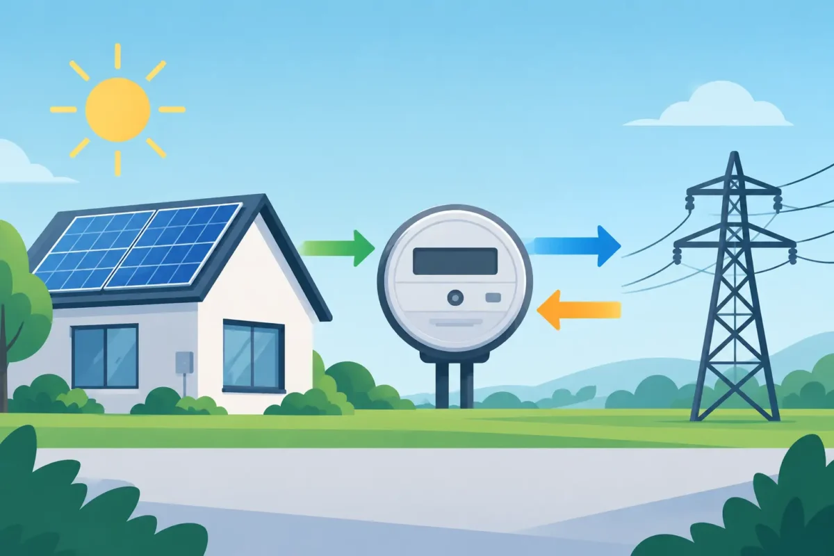 Beneficios de medidores bidireccionales solares
