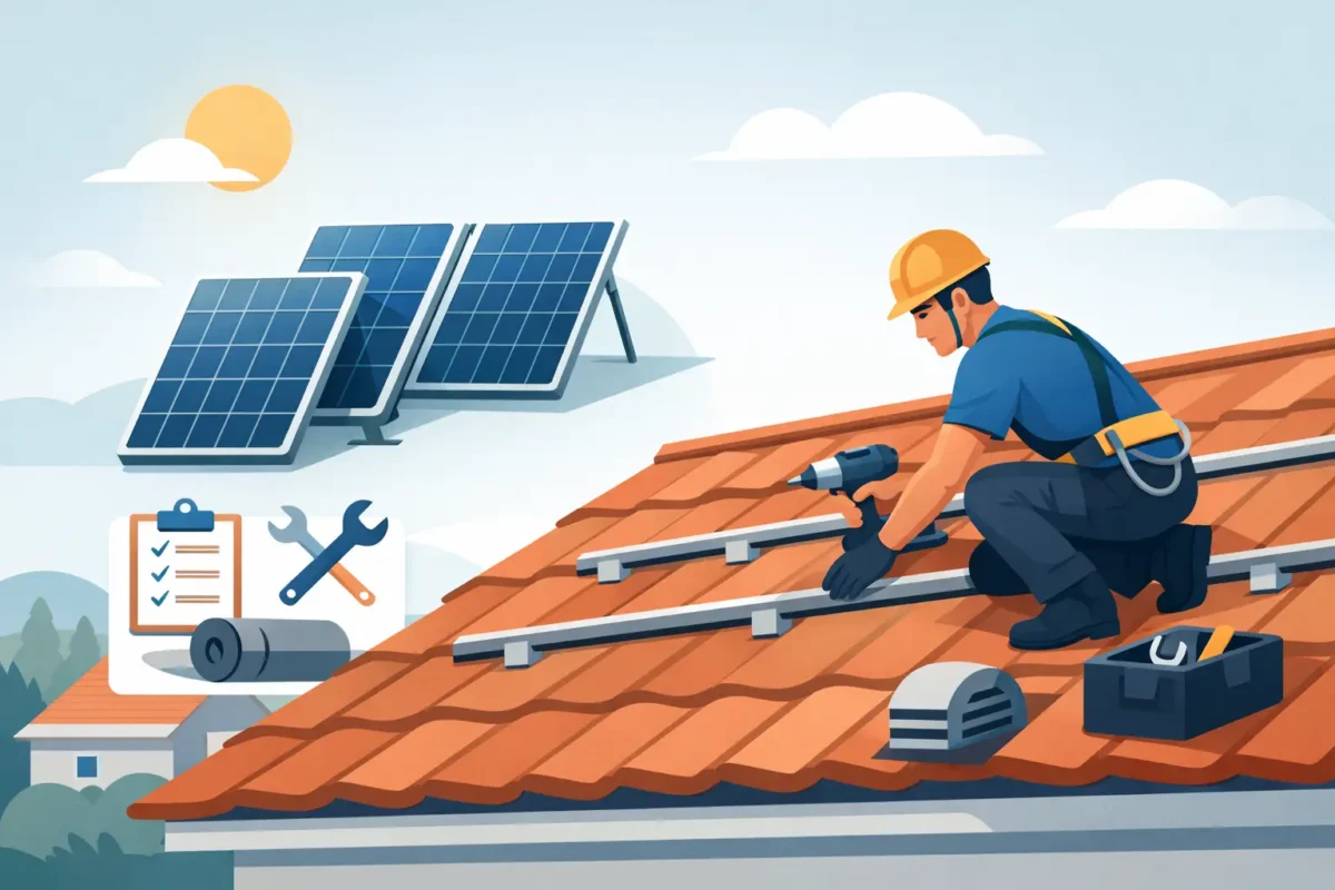 Cómo preparar techo para paneles solares