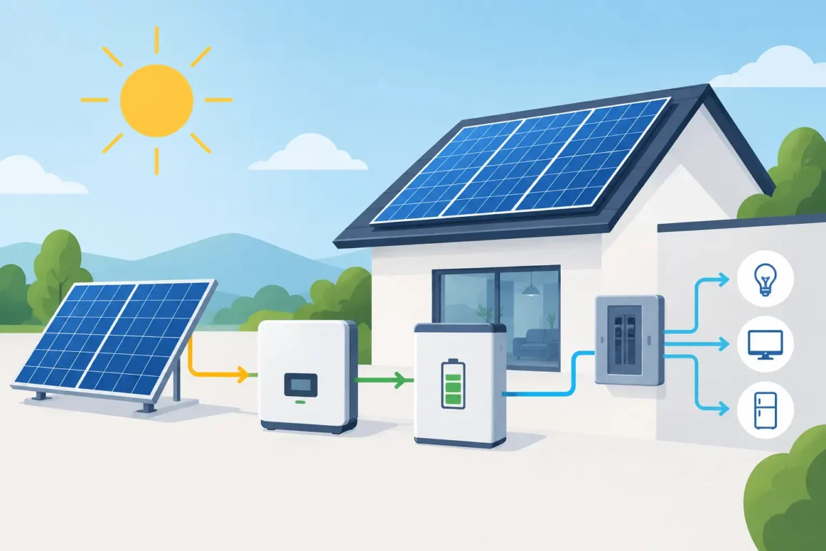 Los componentes de un sistema fotovoltaico