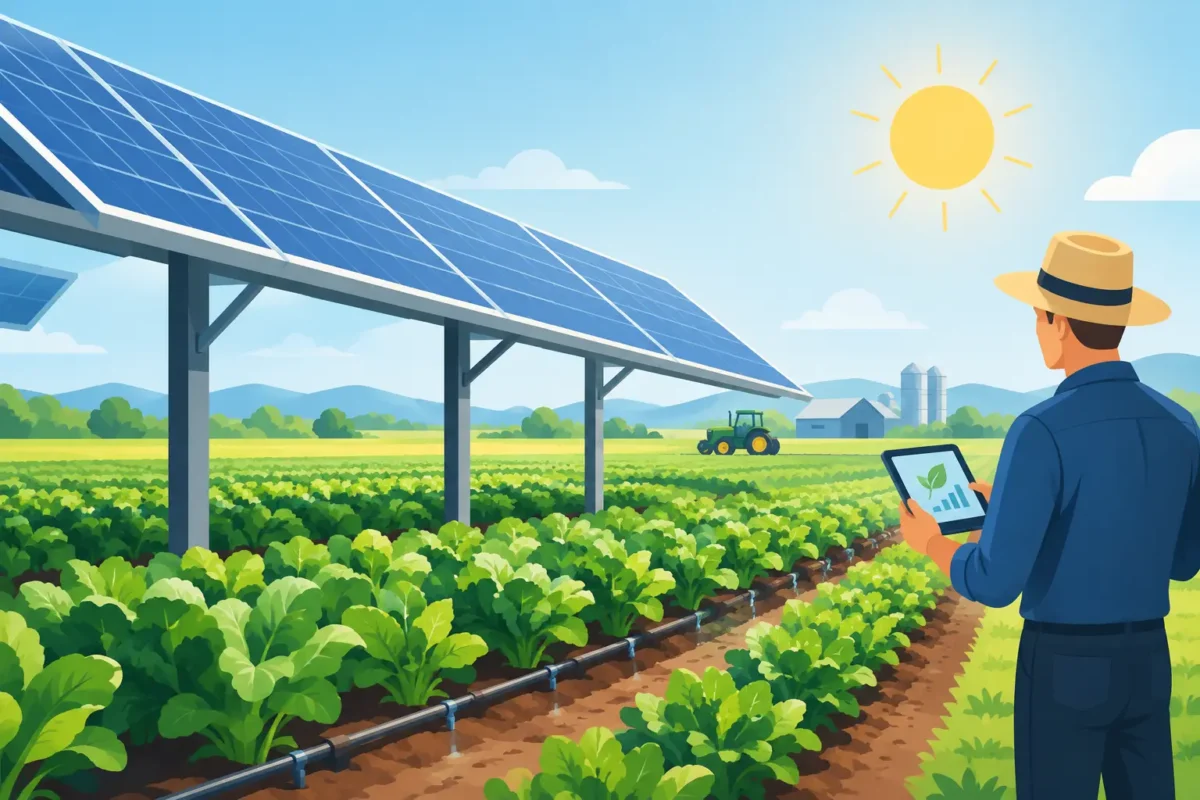 Ejemplo solar agrícola para reducir costos